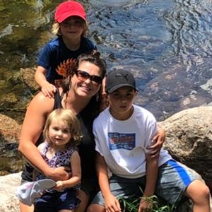 Fam photo by the river