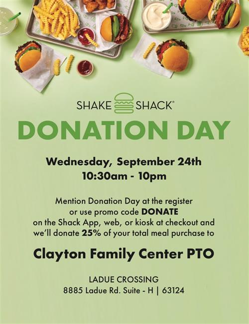 Shake Shack Donation Day
